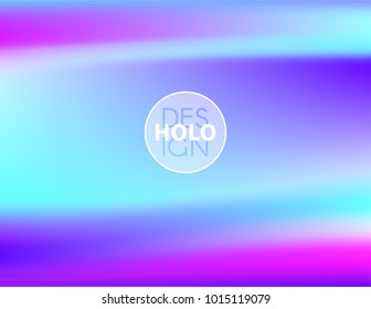 Holographic Vector Background. Iridescent Foil. Glitch Hologram. Pastel neon rainbow. Ultraviolet metallic paper. Template for presentation. Cover to web design.  Abstract colorful gradient. 