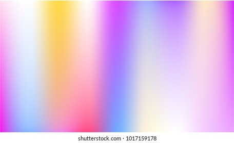 Holographic Vector Background. Iridescent Foil. Glitch Hologram. Pastel neon rainbow. Ultraviolet metallic paper. Template for presentation. Cover to web design.  Abstract colorful gradient. 
