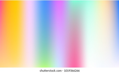 Holographic Vector Background. Iridescent Foil. Glitch Hologram. Pastel neon rainbow. Ultraviolet metallic paper. Template for presentation. Cover to web design.  Abstract colorful gradient. 