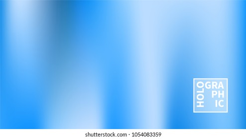 Holographic Vector Background. Iridescent Foil. Glitch Hologram. Pastel neon rainbow. Ultraviolet metallic paper. Template for presentation. Cover to web design. Abstract colorful gradient.