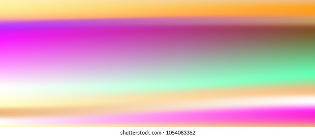 Holographic Vector Background. Iridescent Foil. Glitch Hologram. Pastel neon rainbow. Ultraviolet metallic paper. Template for presentation. Cover to web design. Abstract colorful gradient.