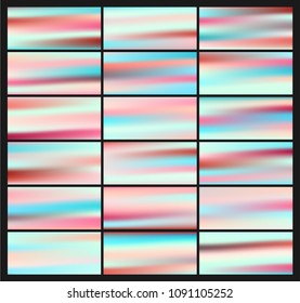 	
Holographic Vector Background. Iridescent Foil. Glitch Hologram. Pastel neon rainbow. Ultraviolet metallic paper. Template for presentation. Cover to web design. Abstract colorful gradient. 