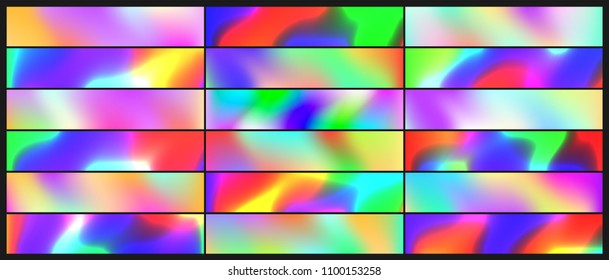 	
Holographic Vector Background. Iridescent Foil. Glitch Hologram. Pastel neon rainbow. Ultraviolet metallic paper. Template for presentation. Cover to web design. Abstract colorful gradient. 