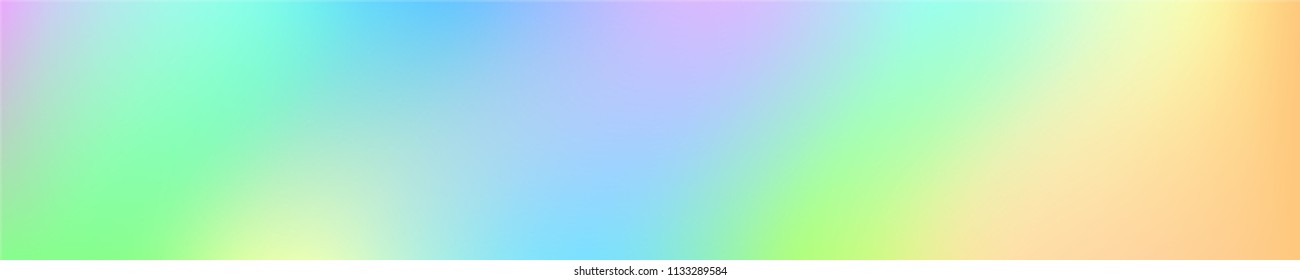 Holographic Vector Background. Iridescent Foil. Glitch Hologram. Pastel neon rainbow. Ultraviolet metallic paper. Template for presentation. Cover to web design. Abstract colorful gradient. 