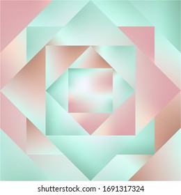 Holographic Vector Background. Iridescent Foil. Glitch Hologram. Pastel neon rainbow. Ultraviolet metallic paper. Template for presentation. Cover to web design. Abstract colorful gradient.