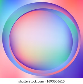 Fondo del vector holográfico. Aceite irlandés. Holograma. Arcoiris de neón pastel. Papel metálico ultravioleta. Plantilla para presentación. Cubierta para diseño web. Gradiente colorido abstracto.