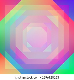 Holographic Vector Background. Iridescent Foil. Glitch Hologram. Pastel neon rainbow. Ultraviolet metallic paper. Template for presentation. Cover to web design. Abstract colorful gradient.