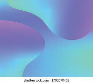 Holographic Vector Background. Iridescent Foil. Glitch Hologram. Pastel neon rainbow. Ultraviolet metallic paper. Template for presentation. Cover to web design. Abstract colorful gradient.