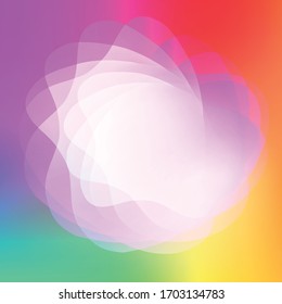Holographic Vector Background. Iridescent Foil. Glitch Hologram. Pastel neon rainbow. Ultraviolet metallic paper. Template for presentation. Cover to web design. Abstract colorful gradient.