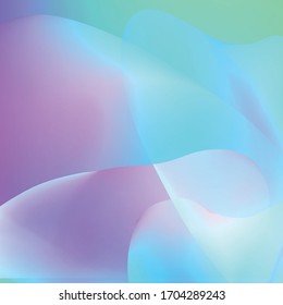 Holographic Vector Background. Iridescent Foil. Glitch Hologram. Pastel neon rainbow. Ultraviolet metallic paper. Template for presentation. Cover to web design. Abstract colorful gradient.
