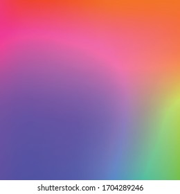 Holografische Vektorillustration, Hintergrund. Unberührte Folie. Glitch Hologram. Pastellneonregenbogen. Ultraviolettes metallisches Papier. Vorlage zur Präsentation. Cover to Web Design. Abstrakter Farbverlauf.