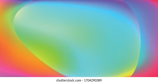 Fondo del vector holográfico. Aceite irlandés. Holograma. Arcoiris de neón pastel. Papel metálico ultravioleta. Plantilla para presentación. Cubierta para diseño web. Gradiente colorido abstracto.