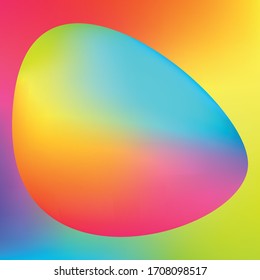 Holografische Vektorillustration, Hintergrund. Unberührte Folie. Glitch Hologram. Pastellneonregenbogen. Ultraviolettes metallisches Papier. Vorlage zur Präsentation. Cover to Web Design. Abstrakter Farbverlauf.
