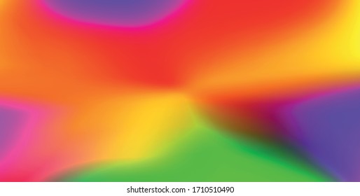 Holographic Vector Background. Iridescent Foil. Glitch Hologram. Pastel neon rainbow. Ultraviolet metallic paper. Template for presentation. Cover to web design. Abstract colorful gradient.