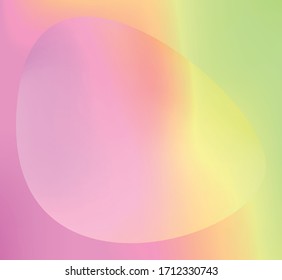 Holographic Vector Background. Iridescent Foil. Glitch Hologram. Pastel neon rainbow. Ultraviolet metallic paper. Template for presentation. Cover to web design. Abstract colorful gradient.