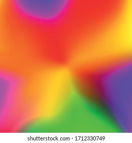 Holographic Vector Background. Iridescent Foil. Glitch Hologram. Pastel neon rainbow. Ultraviolet metallic paper. Template for presentation. Cover to web design. Abstract colorful gradient.