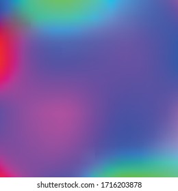 Holographic Vector Background. Iridescent Foil. Glitch Hologram. Pastel neon rainbow. Ultraviolet metallic paper. Template for presentation. Cover to web design. Abstract colorful gradient.