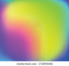 Fondo del vector holográfico. Aceite irlandés. Holograma. Arcoiris de neón pastel. Papel metálico ultravioleta. Plantilla para presentación. Cubierta para diseño web. Gradiente colorido abstracto.