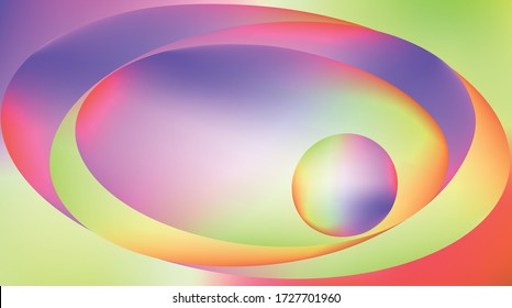 Holographic Vector Background. Iridescent Foil. Glitch Hologram. Pastel neon rainbow. Ultraviolet metallic paper. Template for presentation. Cover to web design. Abstract colorful gradient.