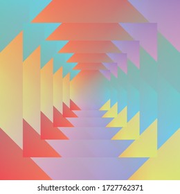 Holographic Vector Background. Iridescent Foil. Glitch Hologram. Pastel neon rainbow. Ultraviolet metallic paper. Template for presentation. Cover to web design. Abstract colorful gradient.