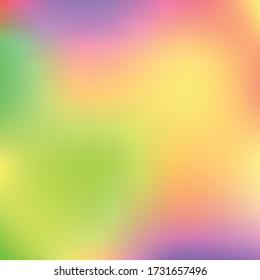 Holographic Vector Background. Iridescent Foil. Glitch Hologram. Pastel neon rainbow. Ultraviolet metallic paper. Template for presentation. Cover to web design. Abstract colorful gradient.