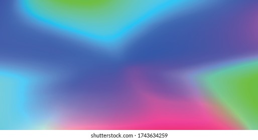 Holographic Vector Background. Iridescent Foil. Glitch Hologram. Pastel neon rainbow. Ultraviolet metallic paper. Template for presentation. Cover to web design. Abstract colorful gradient.