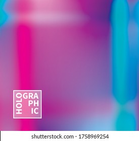 Fondo del vector holográfico. Aceite irlandés. Holograma brillante. Arcoiris de neón pastel. Papel metálico ultravioleta. Plantilla para presentación. Cubierta al diseño web. Gradiente colorido abstracto.