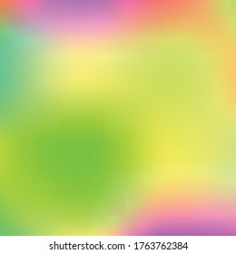 Fondo del vector holográfico. Aceite irlandés. Holograma brillante. Arcoiris de neón pastel. Papel metálico ultravioleta. Plantilla para presentación. Cubierta al diseño web. Gradiente colorido abstracto.