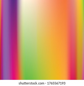 Holographic Vector Background. Iridescent Foil. Glitch Hologram. Pastel neon rainbow. Ultraviolet metallic paper. Template for presentation. Cover to web design. Abstract colorful gradient.