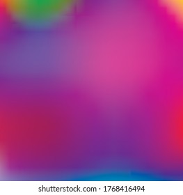 Fondo del vector holográfico. Aceite irlandés. Holograma brillante. Arcoiris de neón pastel. Papel metálico ultravioleta. Plantilla para presentación. Cubierta al diseño web. Gradiente colorido abstracto.