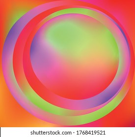 Holographic Vector Background. Iridescent Foil. Glitch Hologram. Pastel neon rainbow. Ultraviolet metallic paper. Template for presentation. Cover to web design. Abstract colorful gradient.