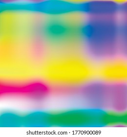 Holographic Vector Background. Iridescent Foil. Glitch Hologram. Pastel neon rainbow. Ultraviolet metallic paper. Template for presentation. Cover to web design. Abstract colorful gradient.