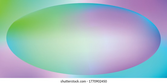 Fondo del vector holográfico. Aceite irlandés. Holograma brillante. Arcoiris de neón pastel. Papel metálico ultravioleta. Plantilla para presentación. Cubierta al diseño web. Gradiente colorido abstracto.