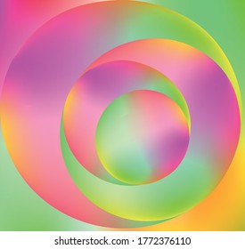 Fondo del vector holográfico. Aceite irlandés. Holograma brillante. Arcoiris de neón pastel. Papel metálico ultravioleta. Plantilla para presentación. Cubierta al diseño web. Gradiente colorido abstracto.