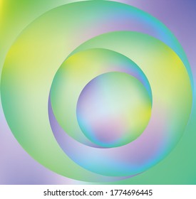 Fondo del vector holográfico. Aceite irlandés. Holograma brillante. Arcoiris de neón pastel. Papel metálico ultravioleta. Plantilla para presentación. Cubierta al diseño web. Gradiente colorido abstracto.