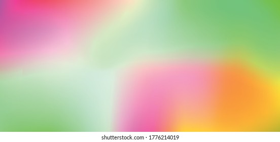 Holographic Vector Background. Iridescent Foil. Glitch Hologram. Pastel neon rainbow. Ultraviolet metallic paper. Template for presentation. Cover to web design. Abstract colorful gradient.