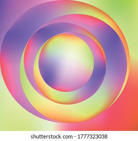 Fondo del vector holográfico. Aceite irlandés. Holograma brillante. Arcoiris de neón pastel. Papel metálico ultravioleta. Plantilla para presentación. Cubierta al diseño web. Gradiente colorido abstracto.
