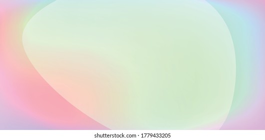 Fondo del vector holográfico. Aceite irlandés. Holograma brillante. Arcoiris de neón pastel. Papel metálico ultravioleta. Plantilla para presentación. Cubierta al diseño web. Gradiente colorido abstracto.