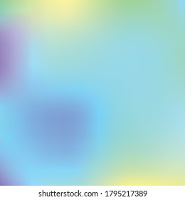 Holographic Vector Background. Iridescent Foil. Glitch Hologram. Pastel neon rainbow. Ultraviolet metallic paper. Template for presentation. Cover to web design. Abstract colorful gradient.