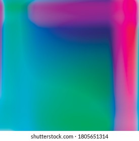 Fondo del vector holográfico. Aceite irlandés. Holograma brillante. Arcoiris de neón pastel. Papel metálico ultravioleta. Plantilla para presentación. Cubierta al diseño web. Gradiente colorido abstracto.