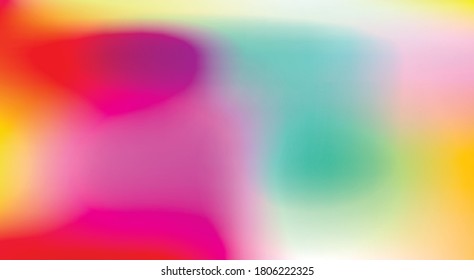 Holografischer Vektorhintergrund. Unberührte Folie. Glitch Hologram. Pastellneonregenbogen. Ultraviolettes metallisches Papier. Vorlage zur Präsentation. Cover to Web Design. Abstrakter Farbverlauf.