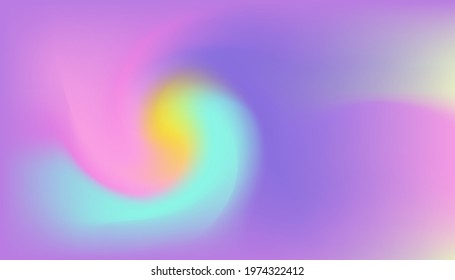 Holographic Vector Background. Iridescent Foil. Glitch Hologram. Pastel neon rainbow. Ultraviolet metallic paper. Template for presentation. Cover to web design. Abstract colorful gradient.