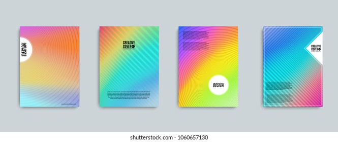 Holographic vector background set. Iridescent foil. Glitch hologram. Pastel neon rainbow. Ultraviolet metallic paper. Template for presentation. Cover to web design. Abstract colorful gradient.