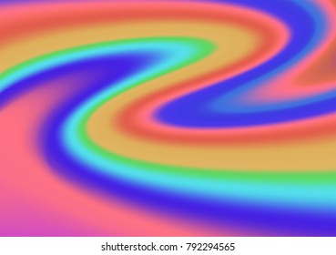 Holographic vector background with swirl, stains and helix.