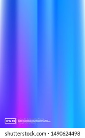 Holographic, Vector, Glossy Cover. Soft Color. Blue Screen Pastel Cover Background.  Bright, Fluid, Technology Backdrop. For Web Applications, Mobiles Template.