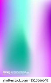 Holographic, Vector, Glossy Cover. Soft Color. Blue Screen Holographic, Pastel Cover Background.  Rainbow, Iridescent, Celebration Template. For Web Applications, Mobiles, Screen Template.