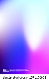 Holographic, Vector, Glossy Cover. Soft Color. Blue Screen Holographic, Pastel Cover Background.  Color, Calm, Hipster Design. For Web Applications, Mobiles, Screen Template.