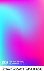 Holographic, Vector, Glossy Cover. Soft Color. Multicolor Screen Holographic, Pastel Cover Background.  Saturated, Space, Screen Effect. For Web Applications, Mobiles, Screen Template.