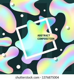 Holographic vector hologram foil texture and irregularities illustration backdrop set in blue pink green colors with scratches abstract background.
