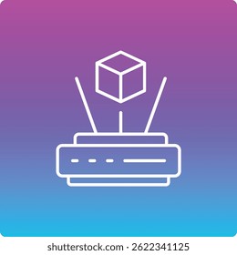 Icono de Vector holográfico. Se puede utilizar para aplicaciones de impresión, móviles y de Web.